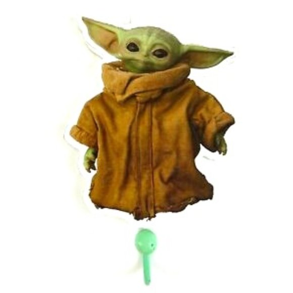 NWT Star Wars Din Grogu Baby Yoda Wall Decor Coat/Bag/Hat Hook - Picture 1 of 5